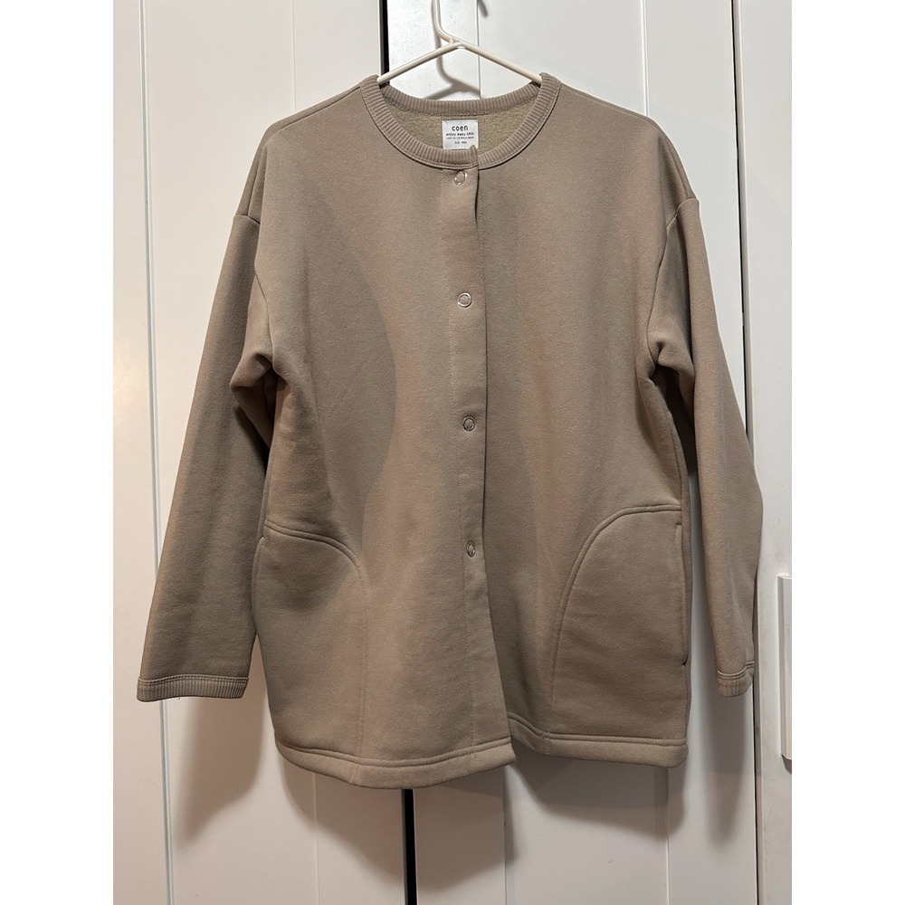 Coen Beige Sweater Women's Free Size Long Sleeve - Picture 9 of 12